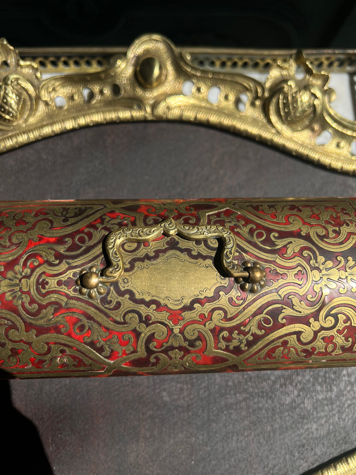 19th Century French Napoleon III tortoiseshell Boulle Domed style Casket - Alphonse Giroux, Paris